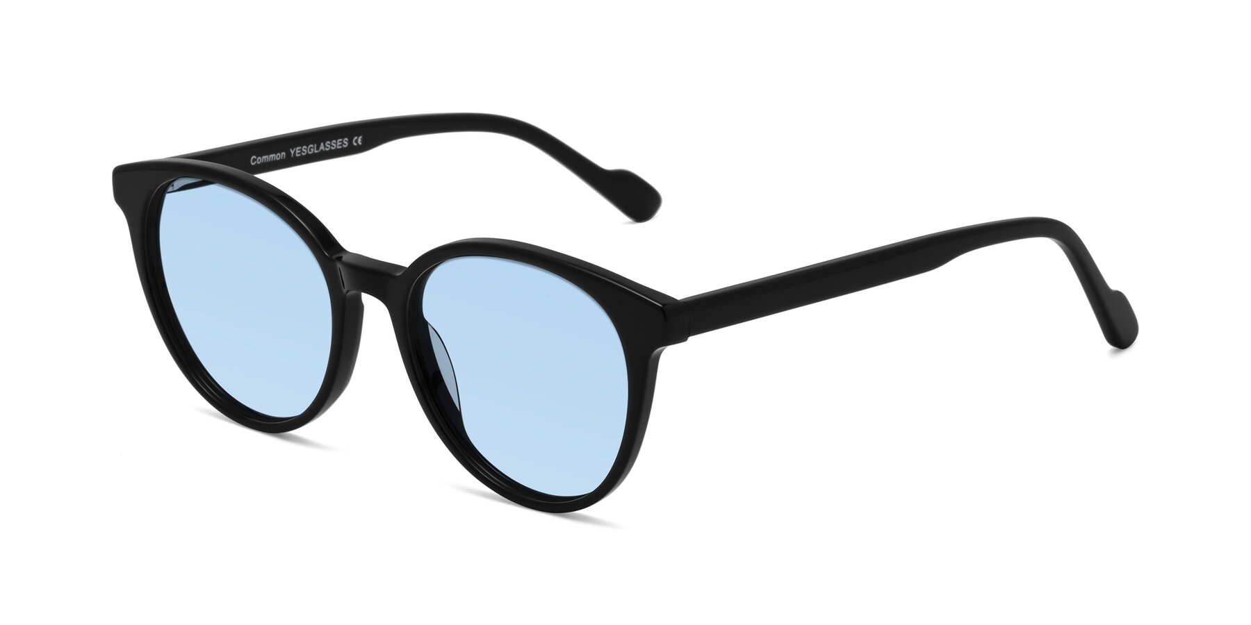 Angle of Common in Black with Light Blue Tinted Lenses