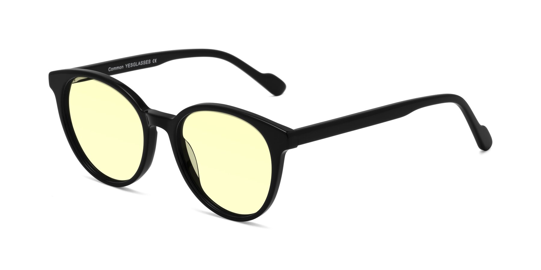 Angle of Common in Black with Light Yellow Tinted Lenses