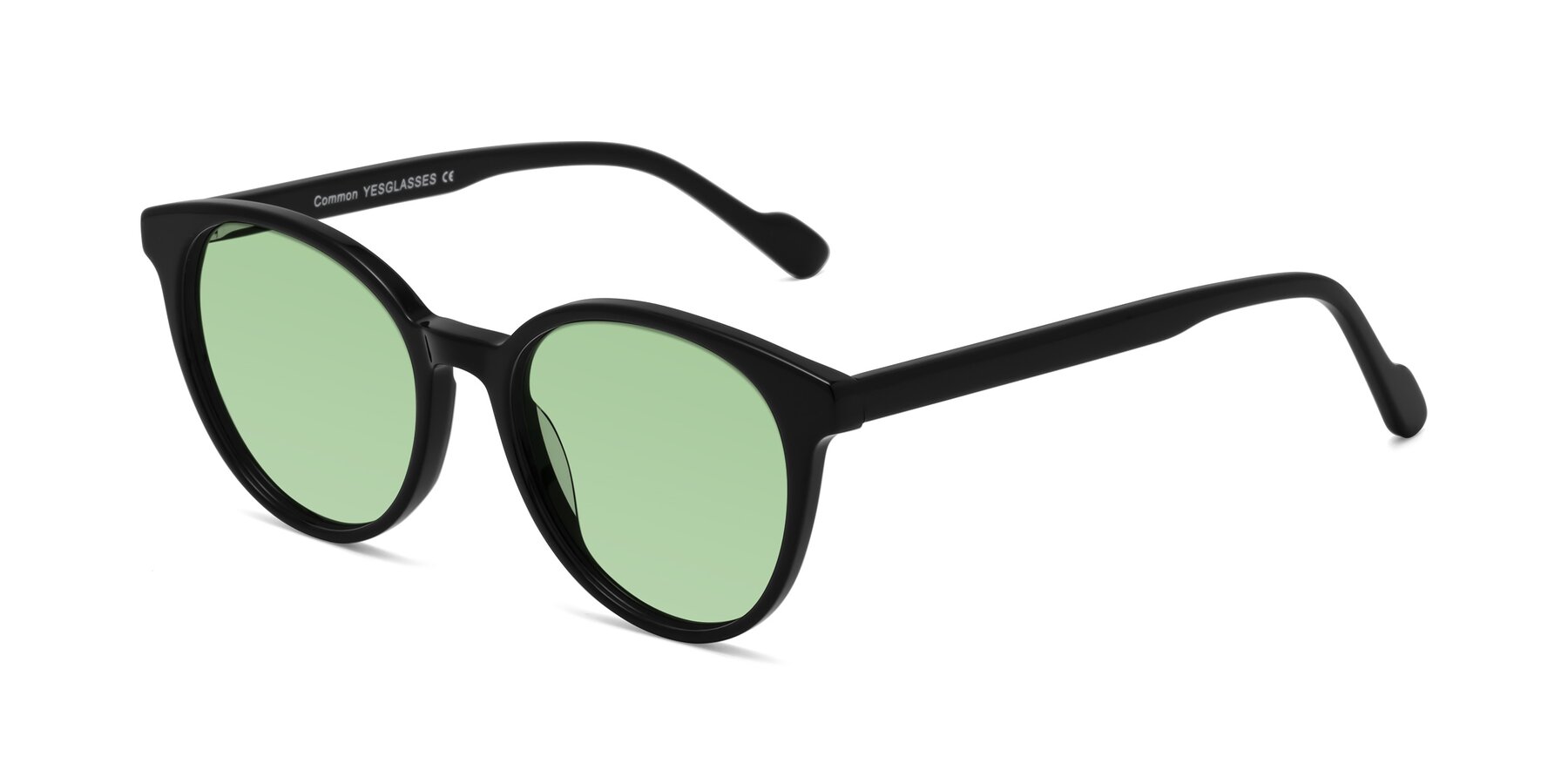 Angle of Common in Black with Medium Green Tinted Lenses