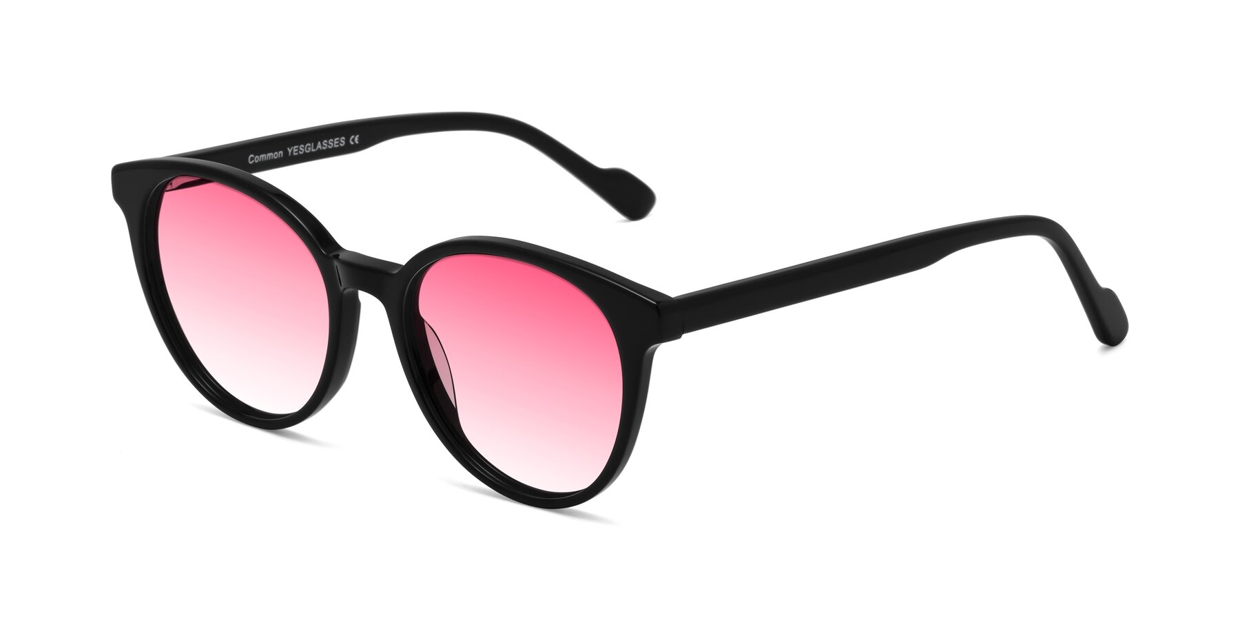 Angle of Common in Black with Pink Gradient Lenses