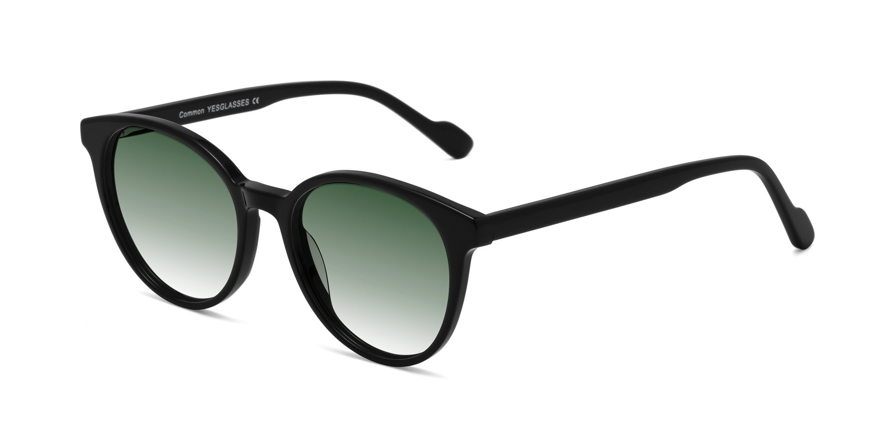 Angle of Common in Black with Green Gradient Lenses