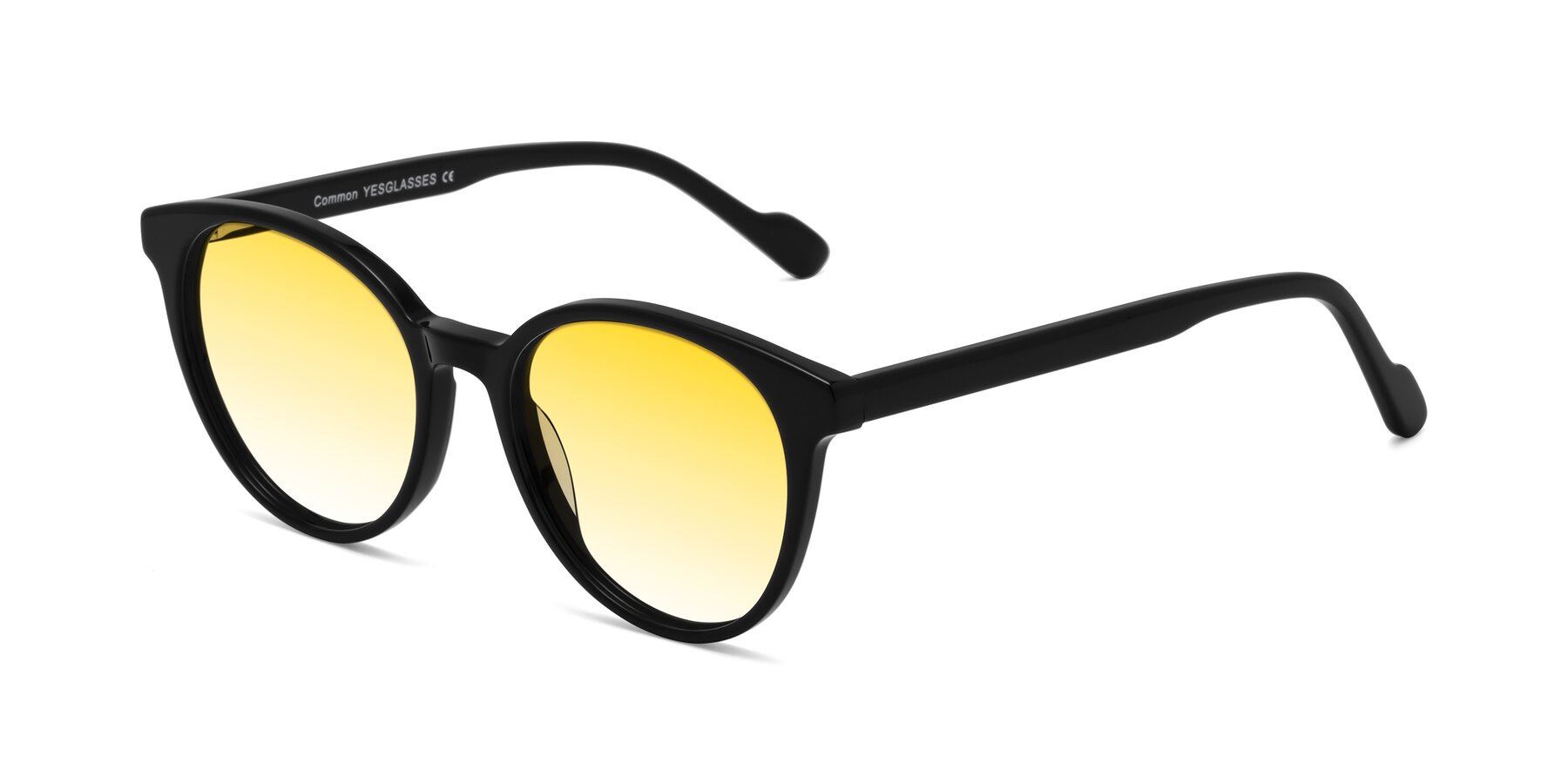 Angle of Common in Black with Yellow Gradient Lenses