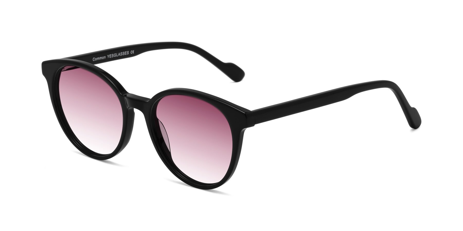 Angle of Common in Black with Wine Gradient Lenses