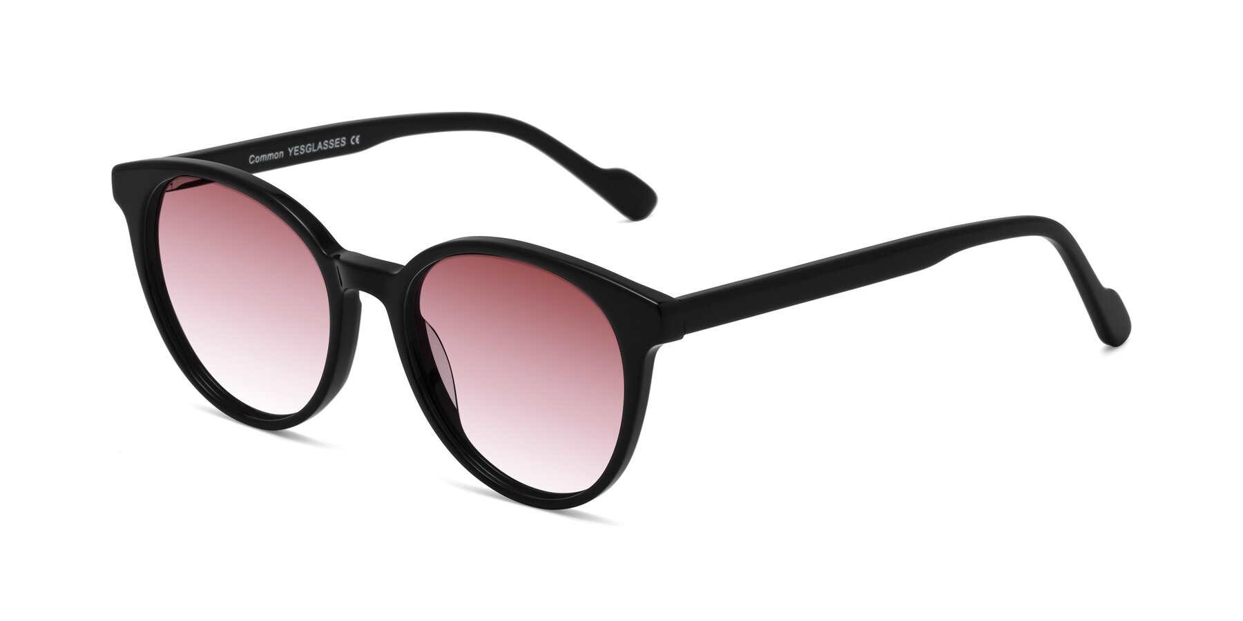 Angle of Common in Black with Garnet Gradient Lenses