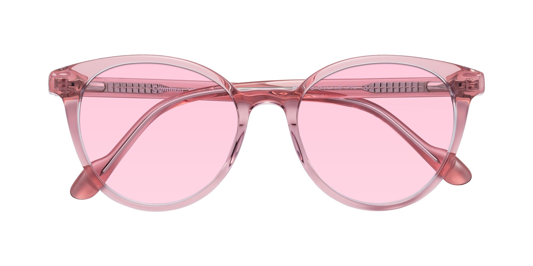 Folded Front of Common in Pink with Light Pink Tinted Lenses