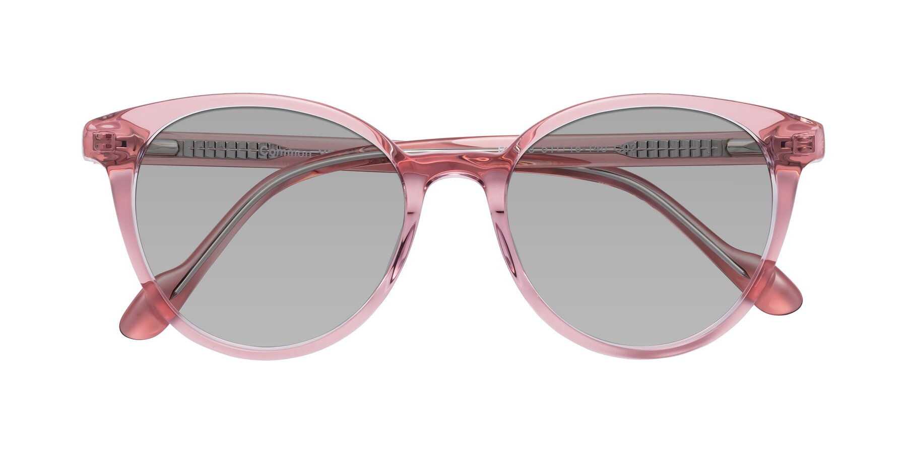 Folded Front of Common in Pink with Light Gray Tinted Lenses