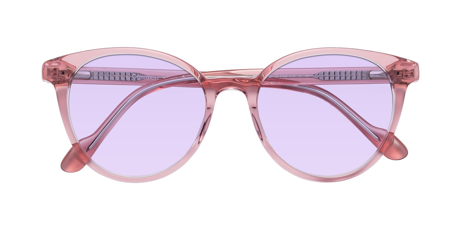 Folded Front of Common in Pink with Light Purple Tinted Lenses