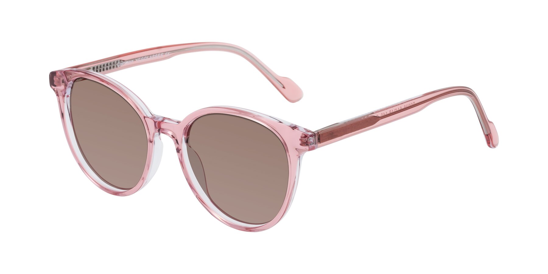 Angle of Common in Pink with Medium Brown Tinted Lenses