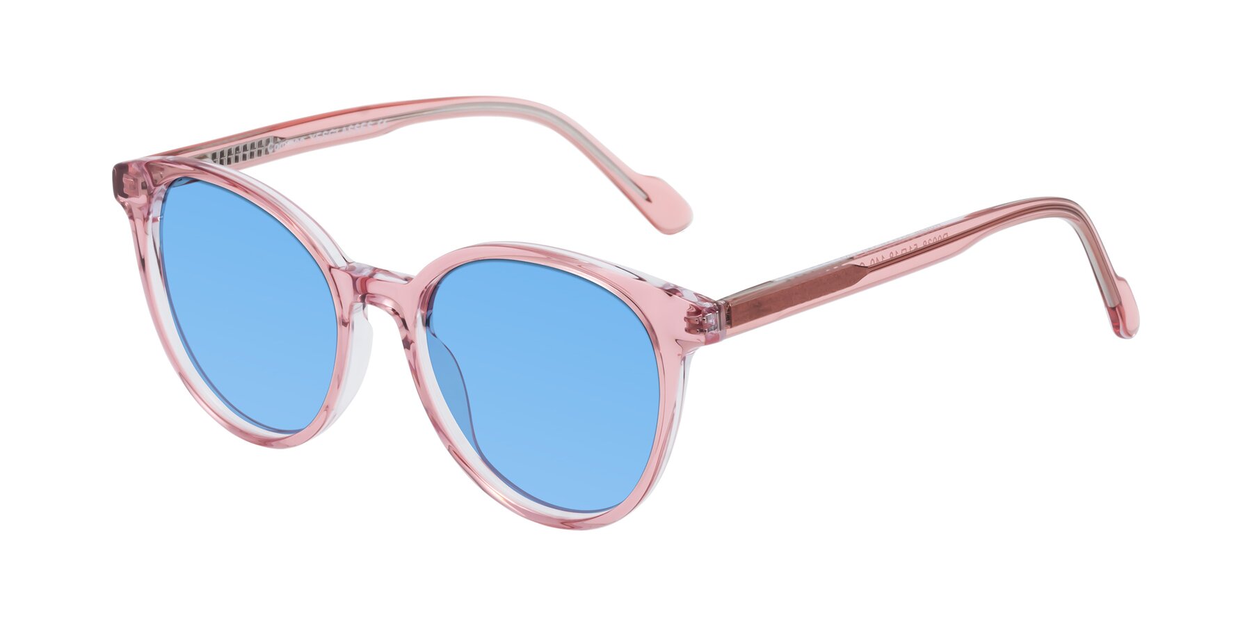 Angle of Common in Pink with Medium Blue Tinted Lenses