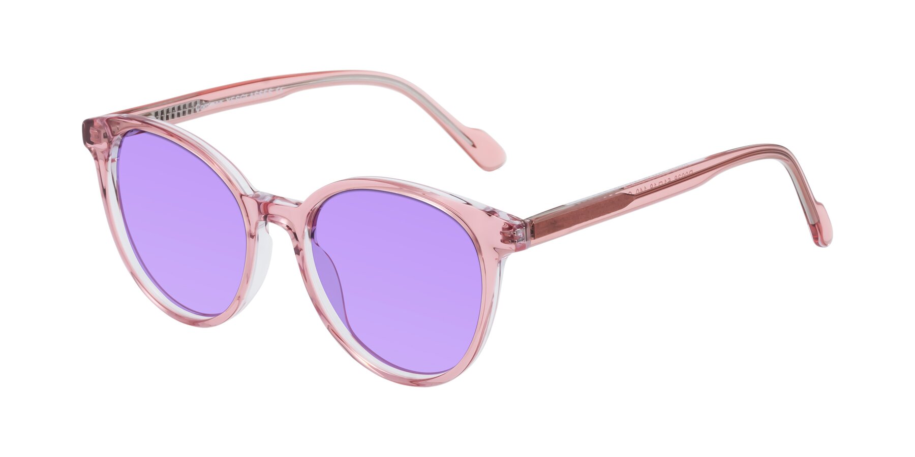 Angle of Common in Pink with Medium Purple Tinted Lenses