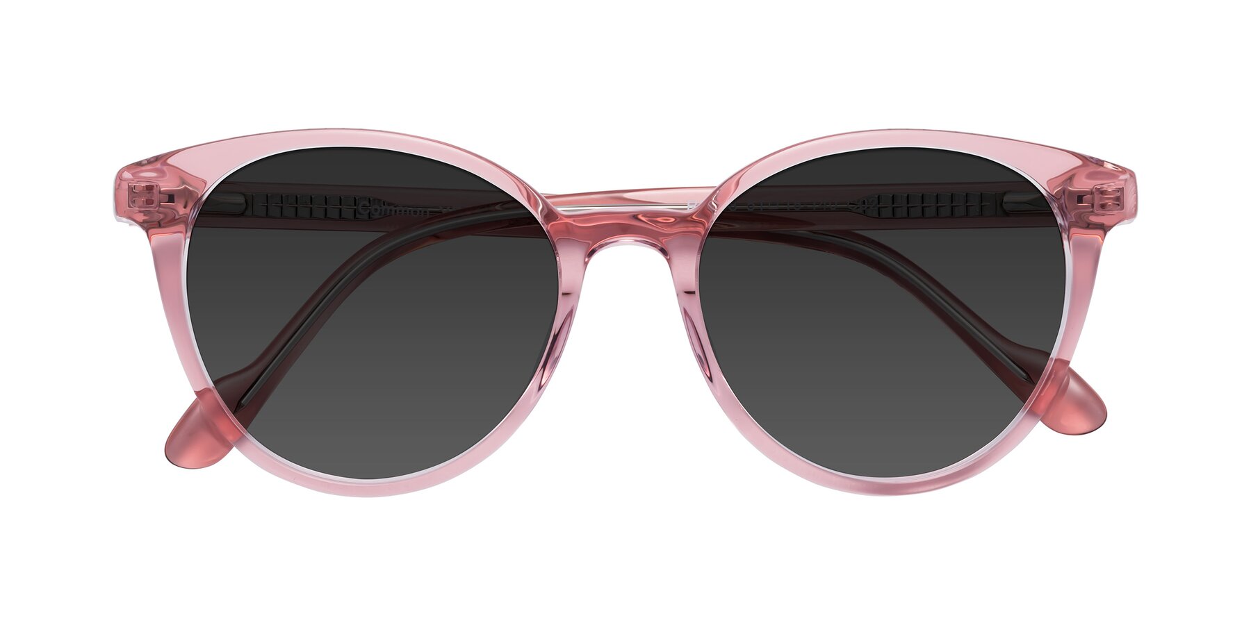 Folded Front of Common in Pink with Gray Tinted Lenses