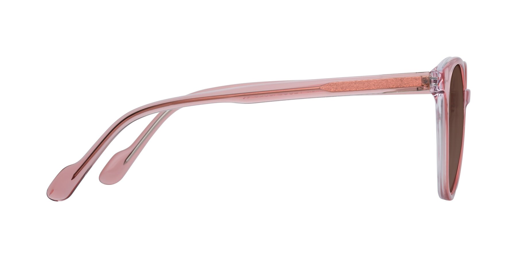 Side of Common in Pink with Brown Tinted Lenses