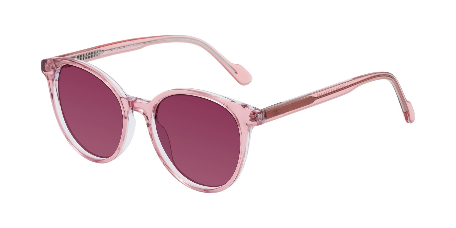 Angle of Common in Pink with Wine Tinted Lenses