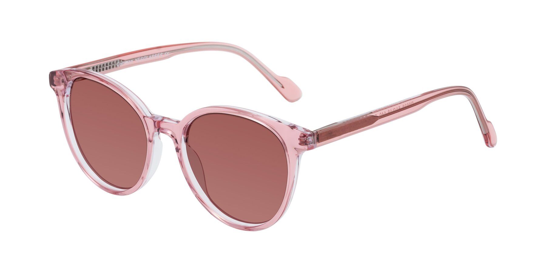 Angle of Common in Pink with Garnet Tinted Lenses