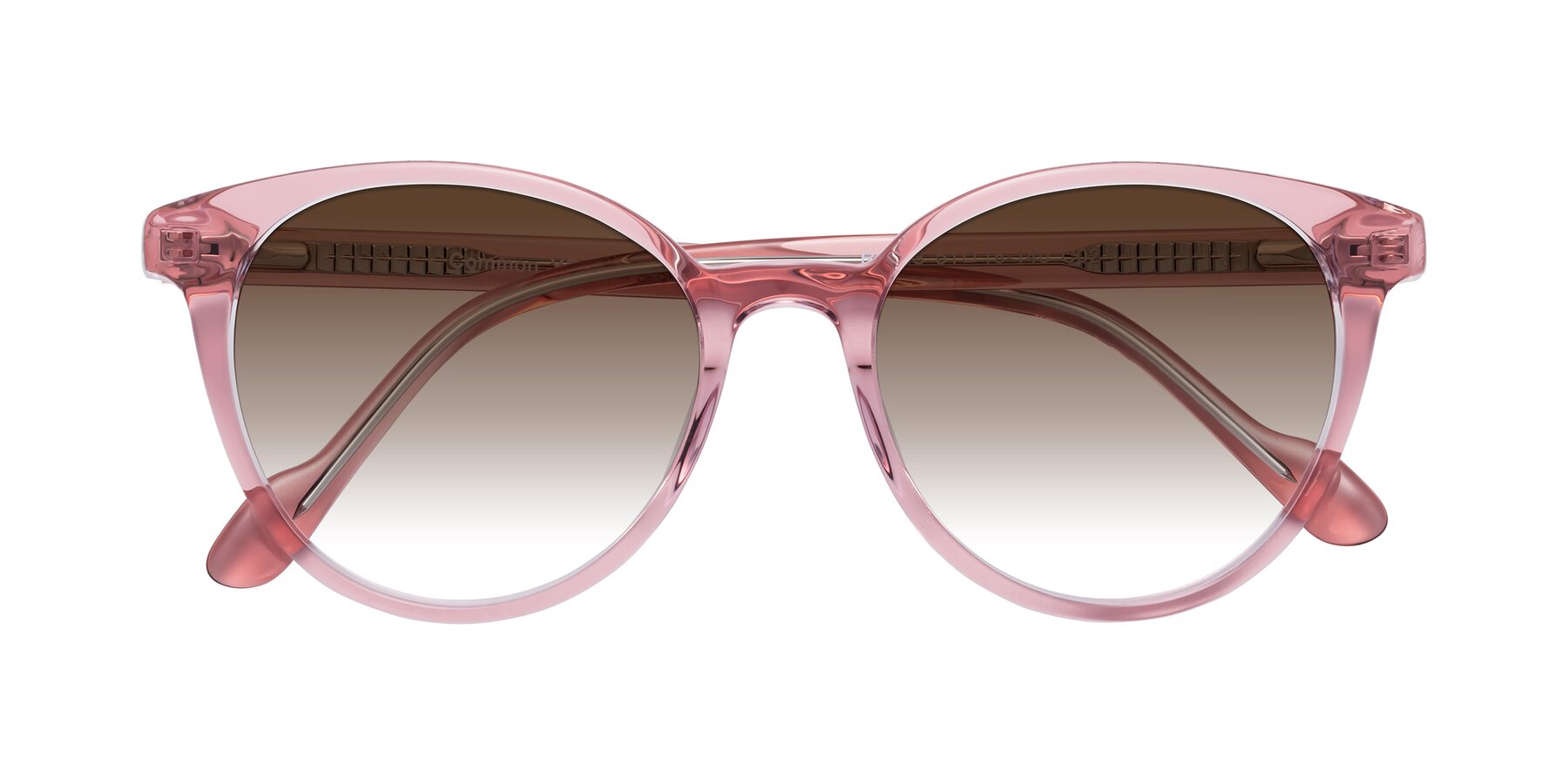 Folded Front of Common in Pink with Brown Gradient Lenses