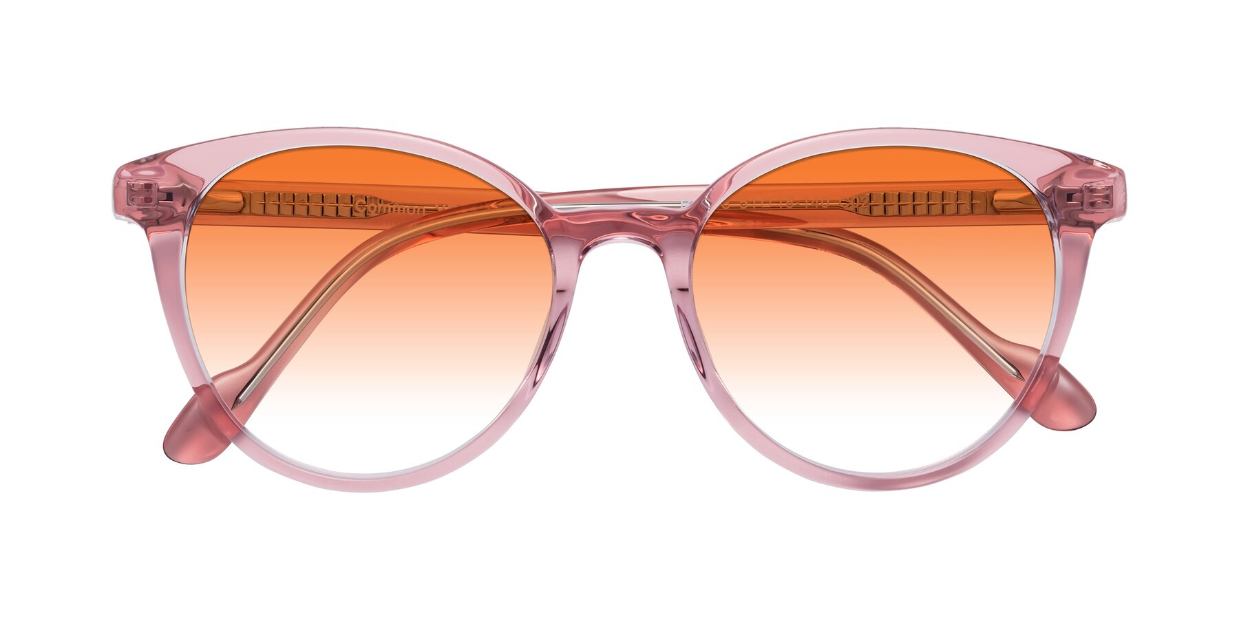 Folded Front of Common in Pink with Orange Gradient Lenses