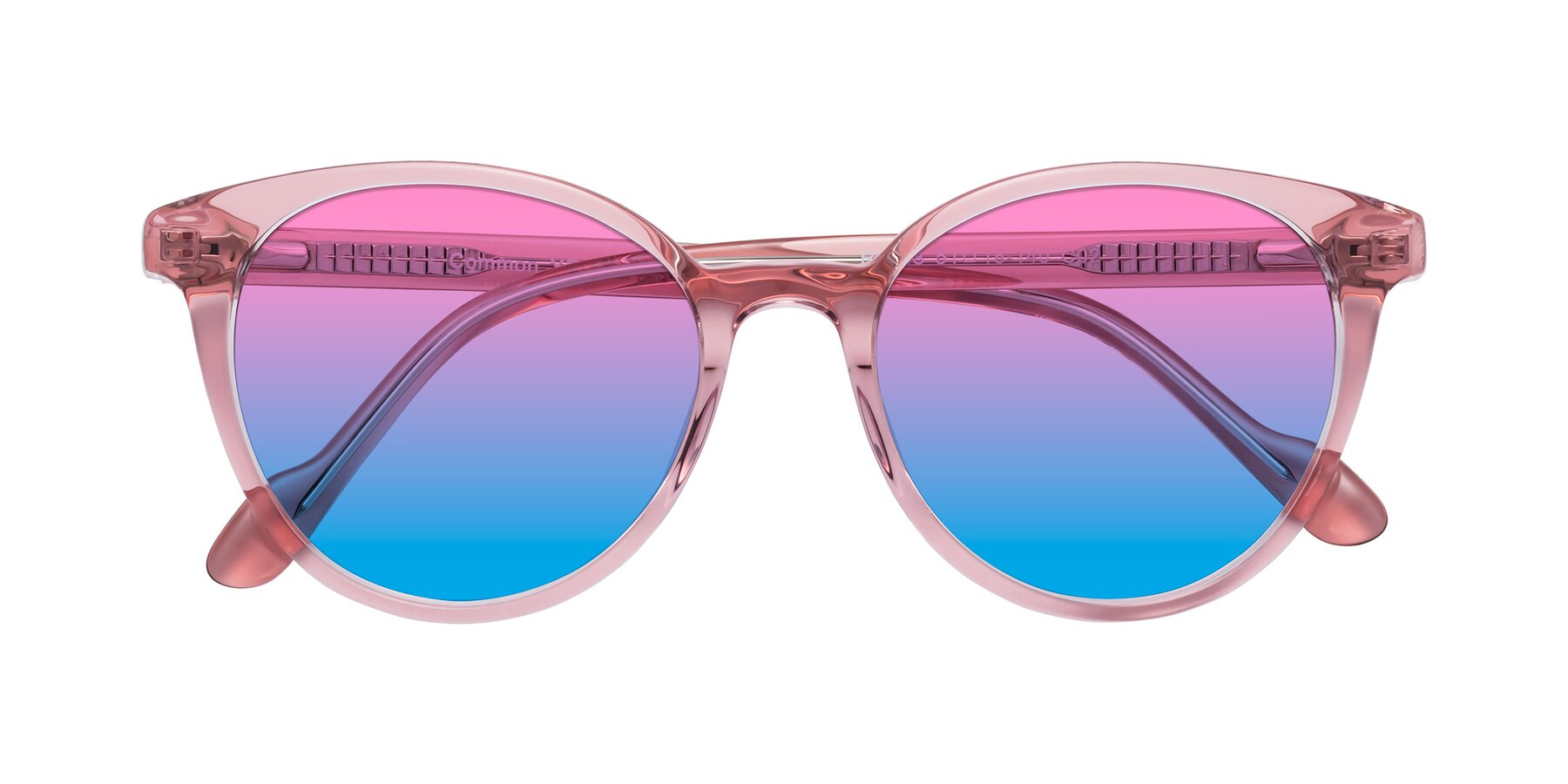 Folded Front of Common in Pink with Pink / Blue Gradient Lenses