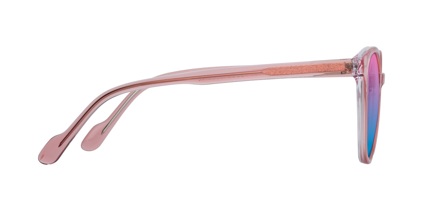 Side of Common in Pink with Pink / Blue Gradient Lenses