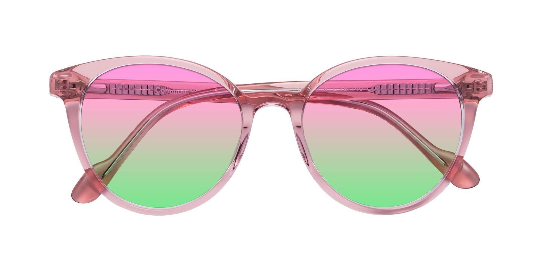 Folded Front of Common in Pink with Pink / Green Gradient Lenses