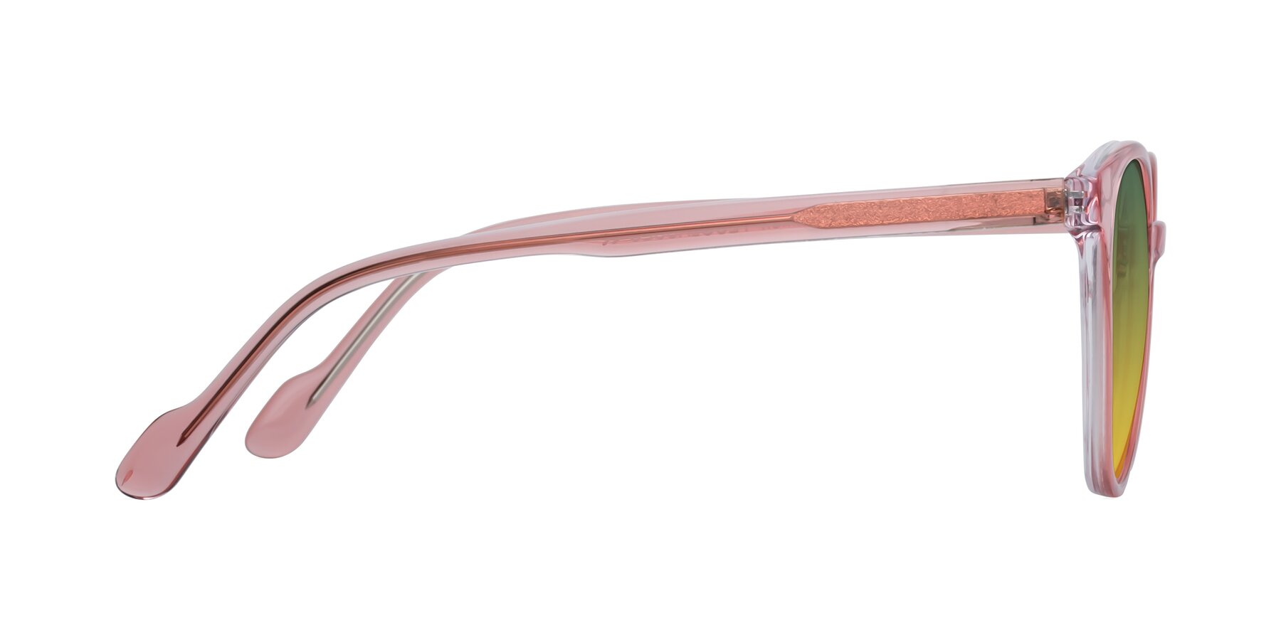 Side of Common in Pink with Green / Yellow Gradient Lenses