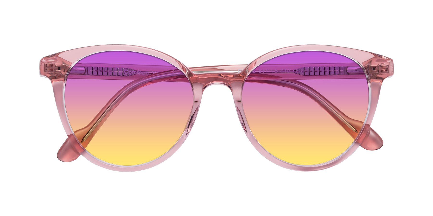 Folded Front of Common in Pink with Purple / Yellow Gradient Lenses