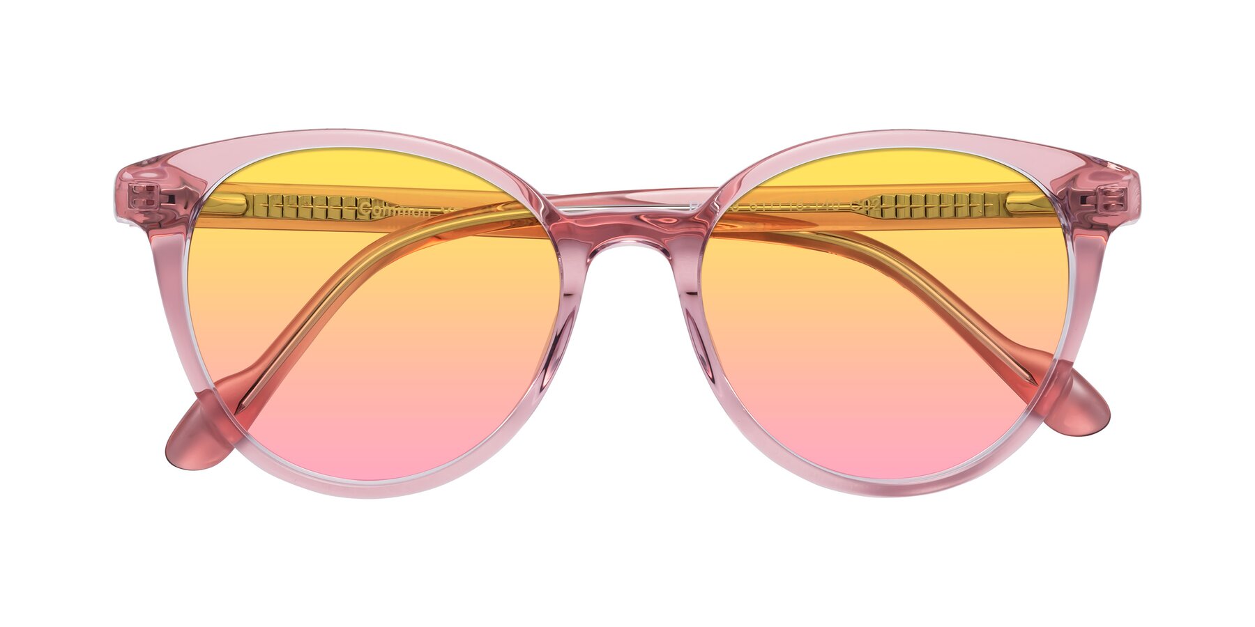 Folded Front of Common in Pink with Yellow / Pink Gradient Lenses