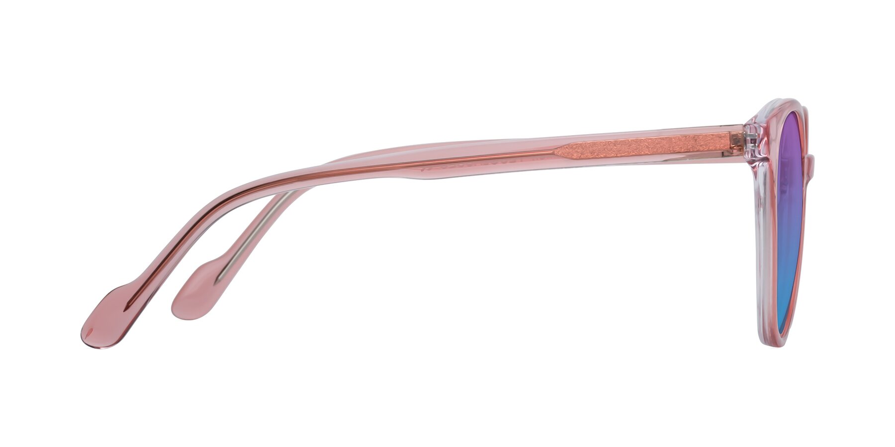 Side of Common in Pink with Purple / Blue Gradient Lenses