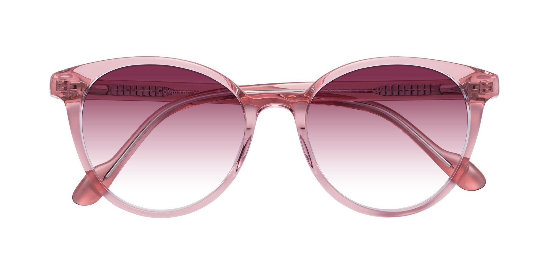 Folded Front of Common in Pink with Wine Gradient Lenses