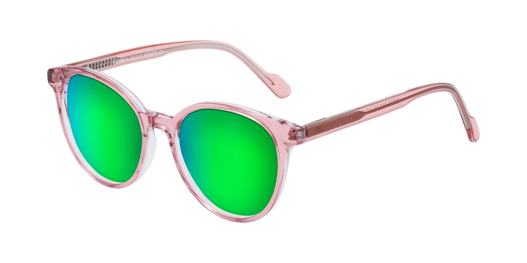 Angle of Common in Pink with Green Mirrored Lenses