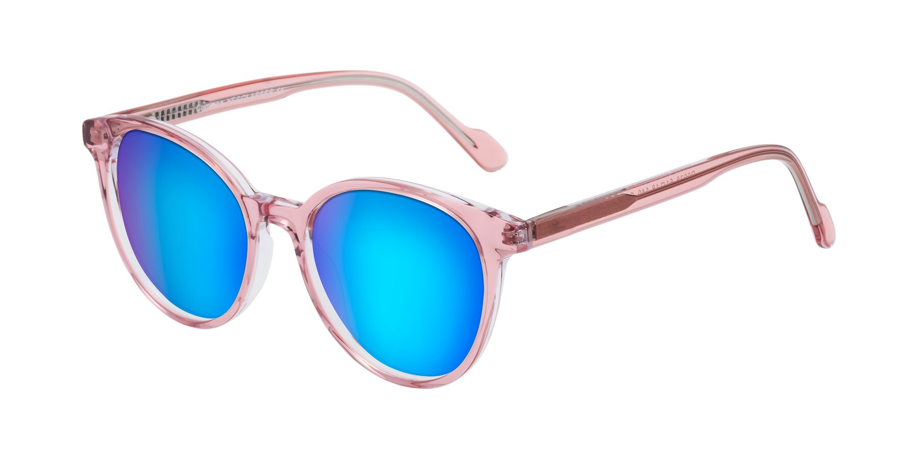 Angle of Common in Pink with Blue Mirrored Lenses