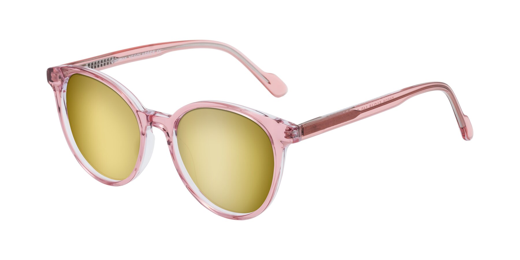 Angle of Common in Pink with Gold Mirrored Lenses