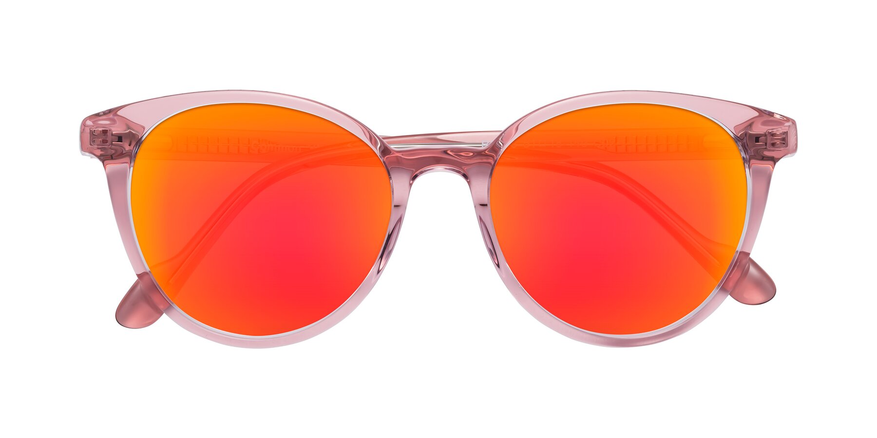 Folded Front of Common in Pink with Red Gold Mirrored Lenses