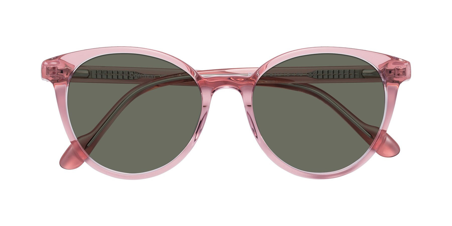 Folded Front of Common in Pink with Gray Polarized Lenses