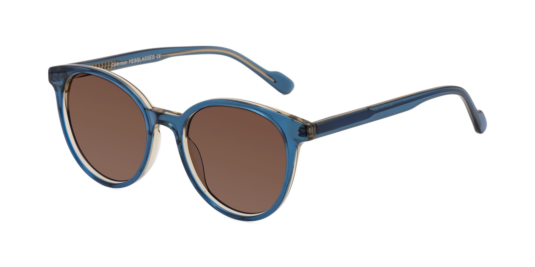 Angle of Common in Blue with Brown Tinted Lenses