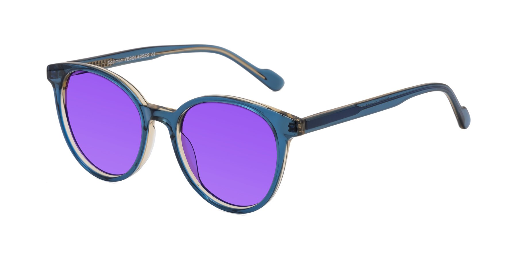 Angle of Common in Blue with Purple Tinted Lenses