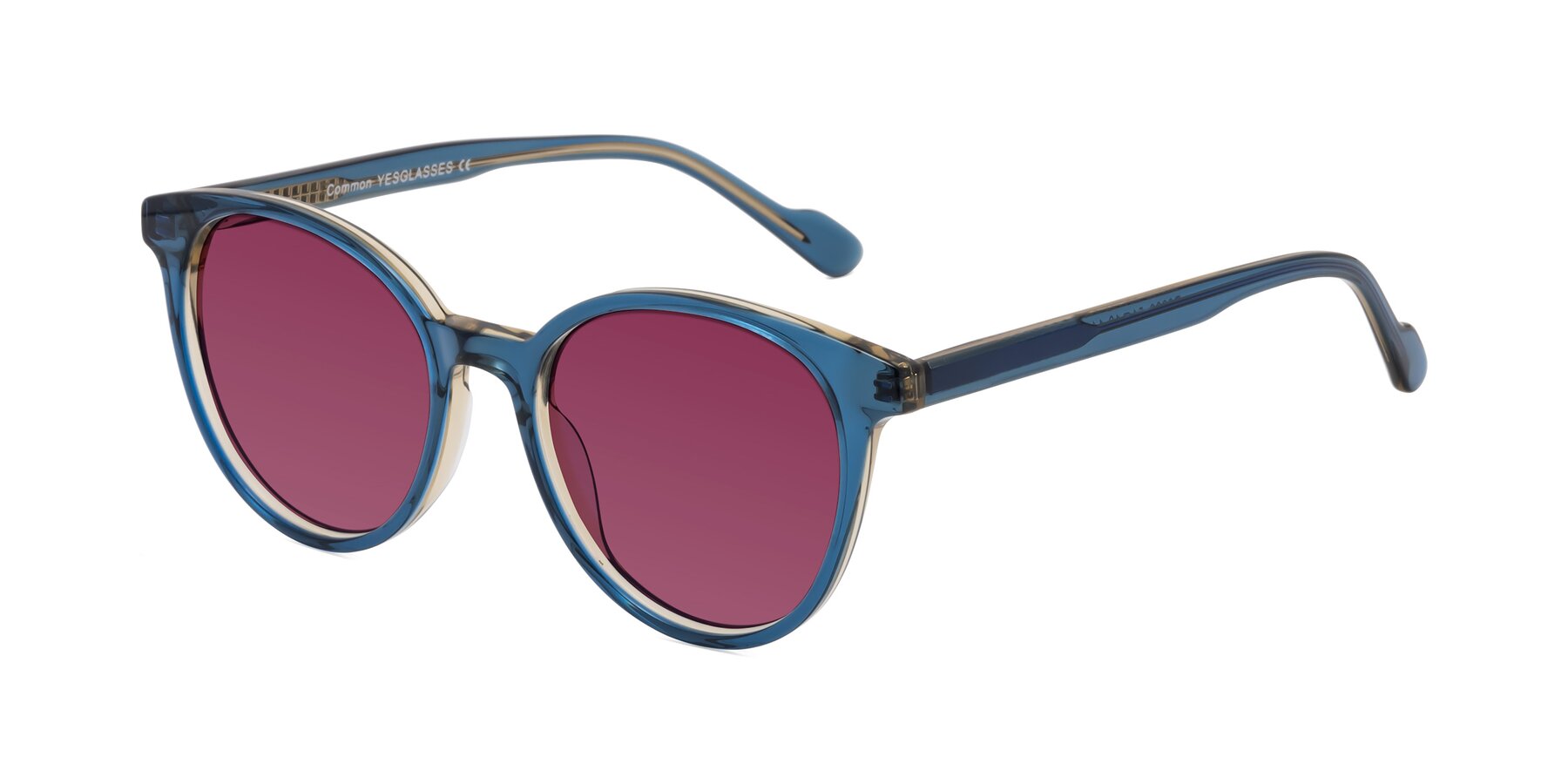 Angle of Common in Blue with Wine Tinted Lenses