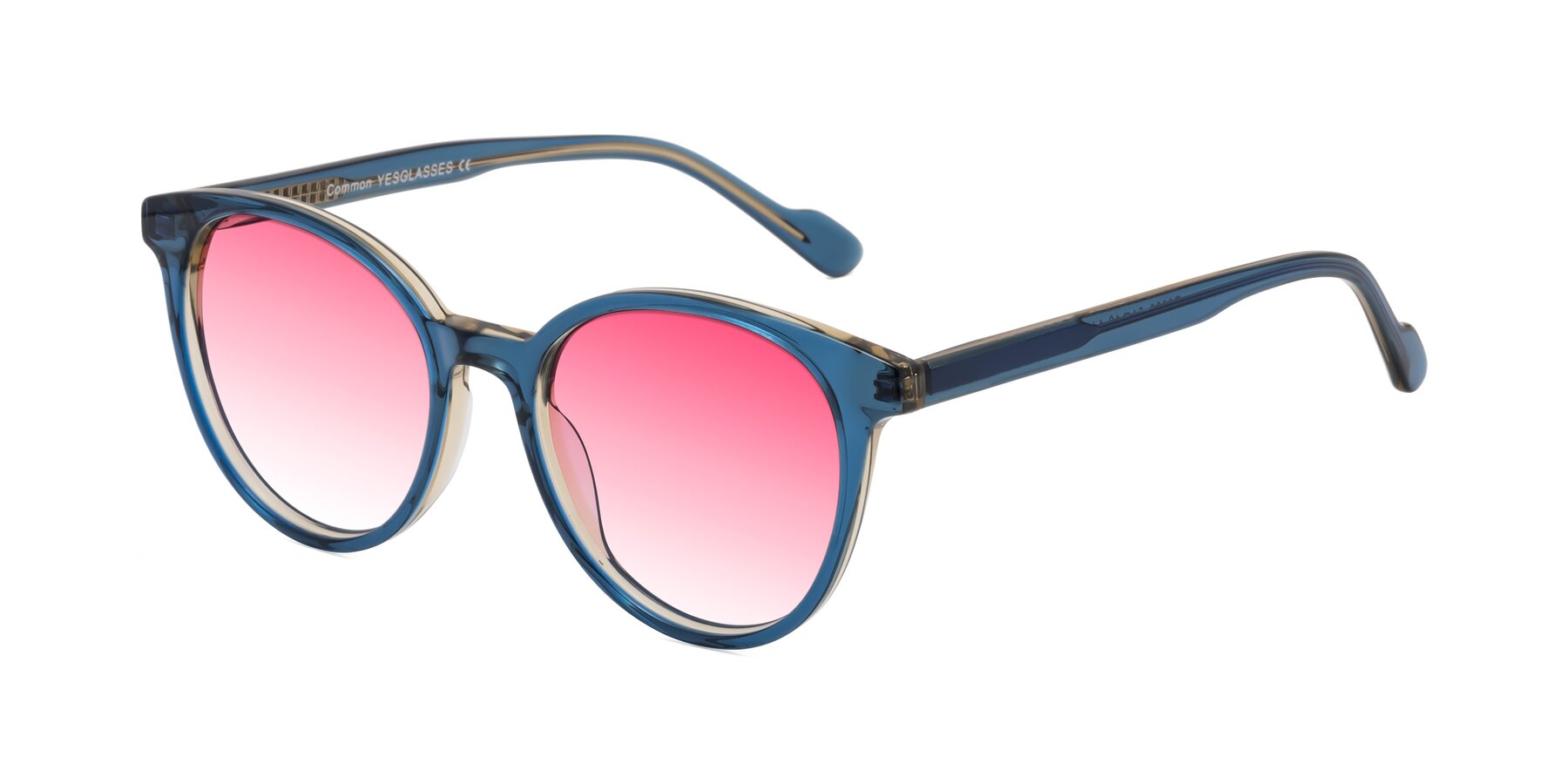 Angle of Common in Blue with Pink Gradient Lenses