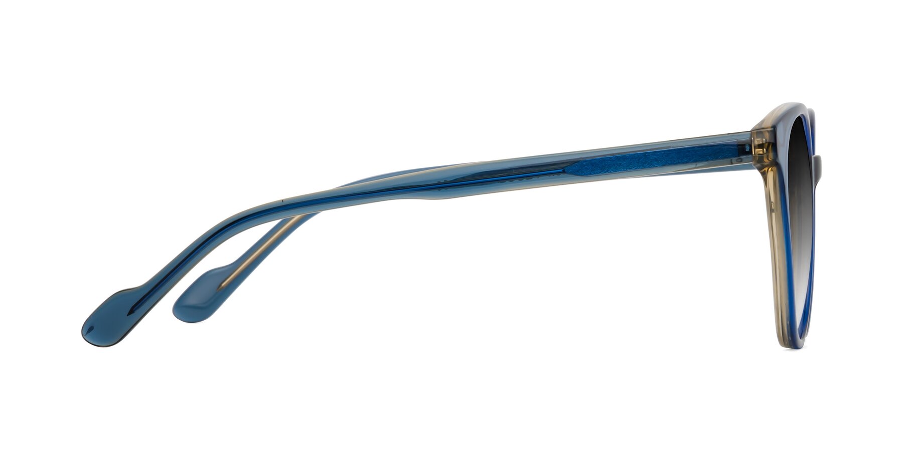 Side of Common in Blue with Gray Gradient Lenses