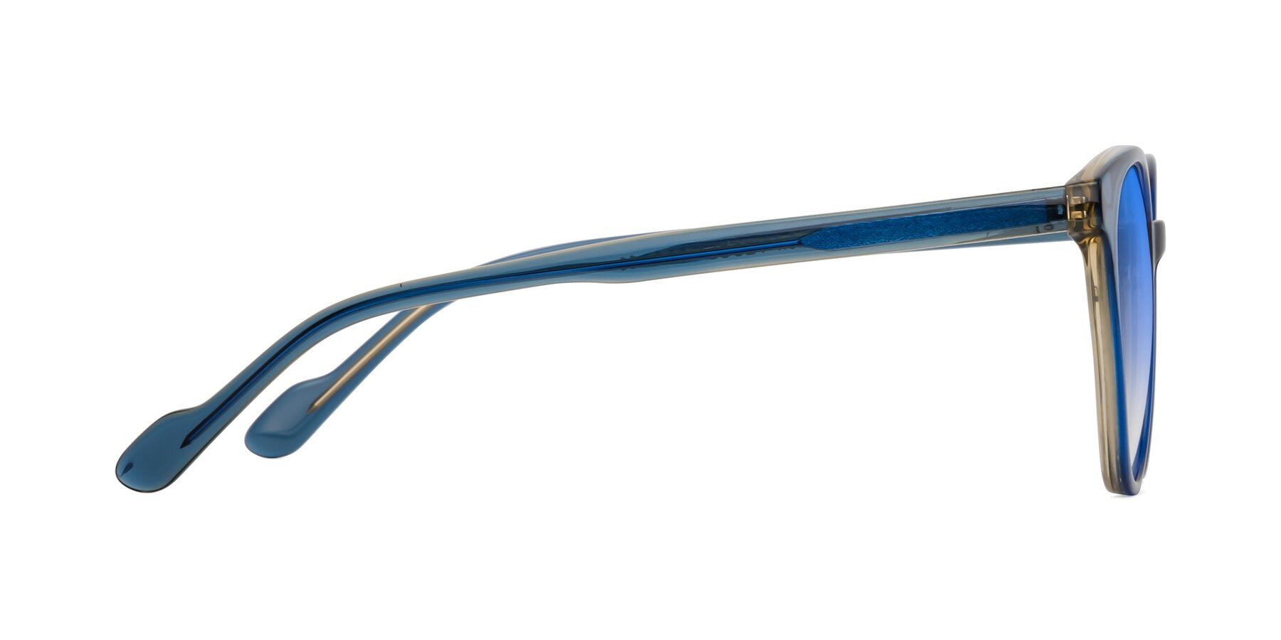 Side of Common in Blue with Blue Gradient Lenses