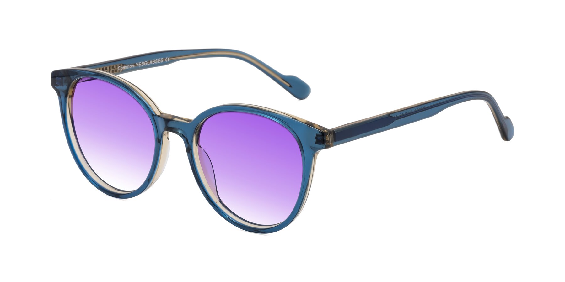 Angle of Common in Blue with Purple Gradient Lenses