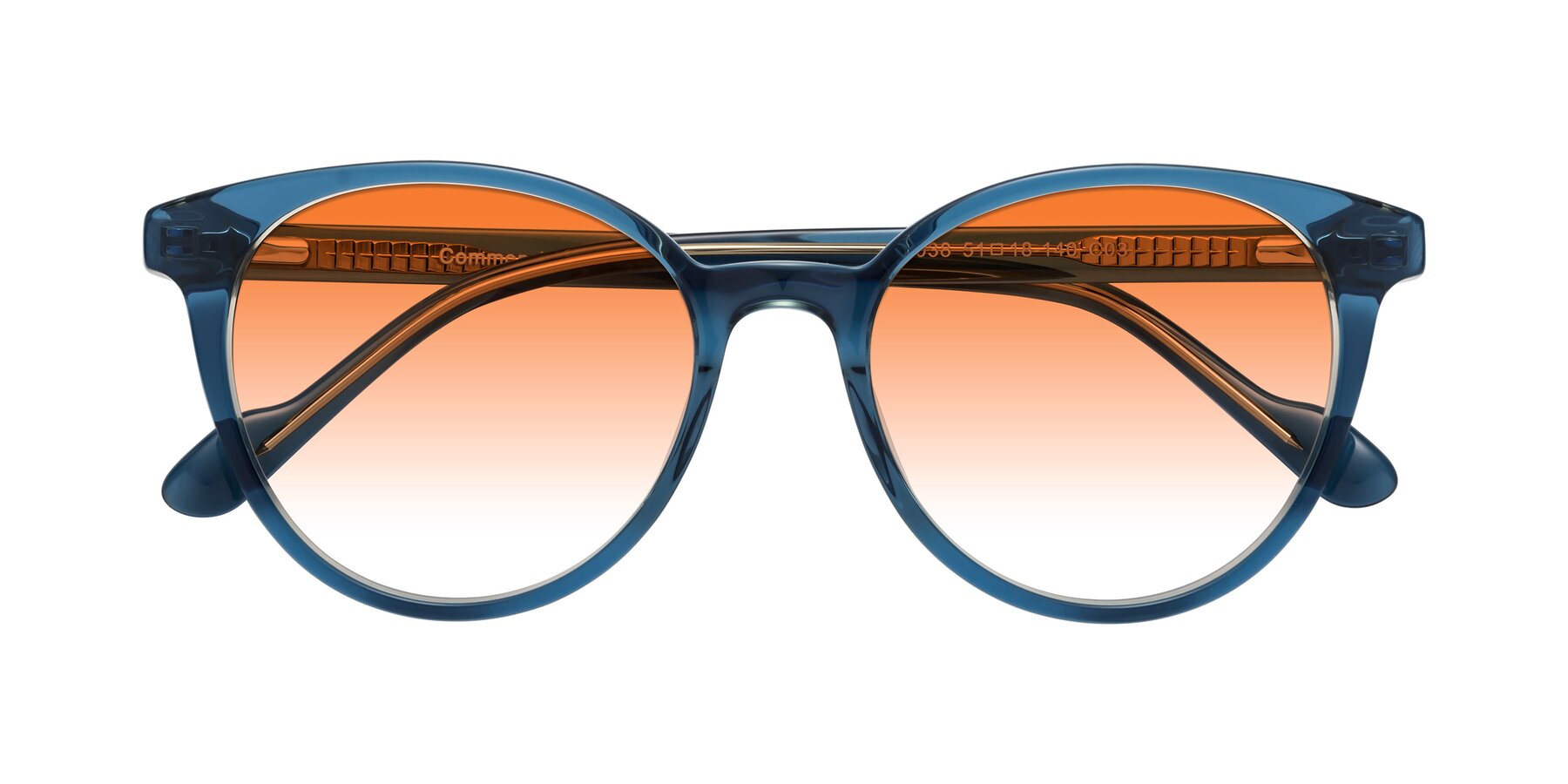 Folded Front of Common in Blue with Orange Gradient Lenses