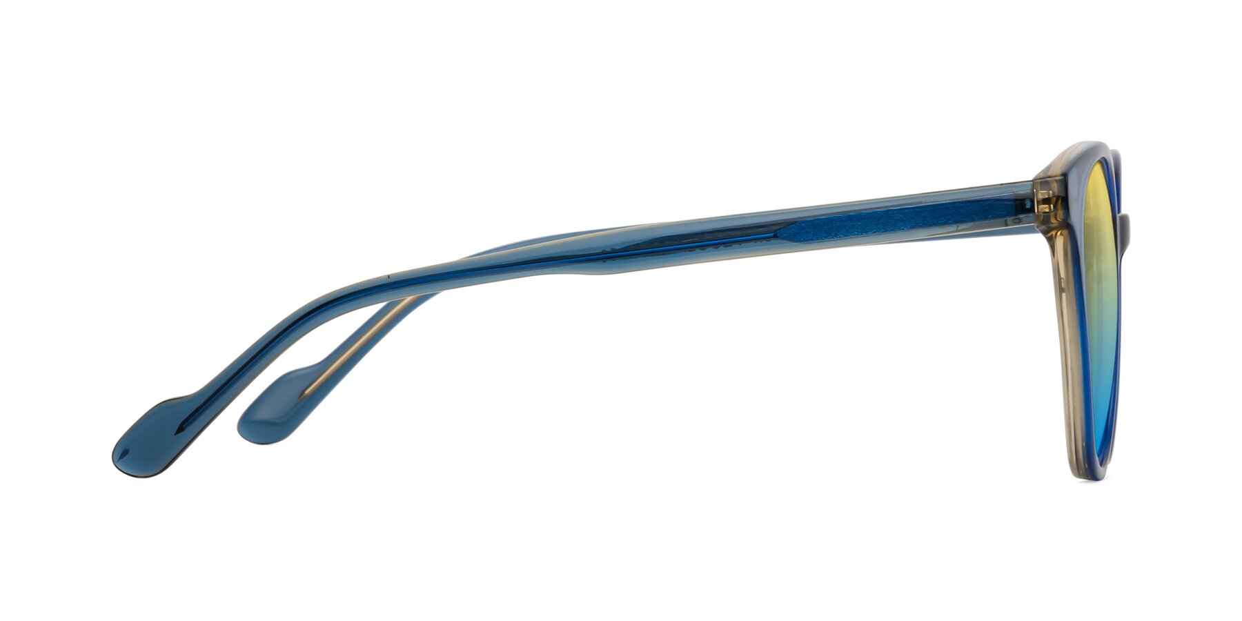 Side of Common in Blue with Yellow / Blue Gradient Lenses