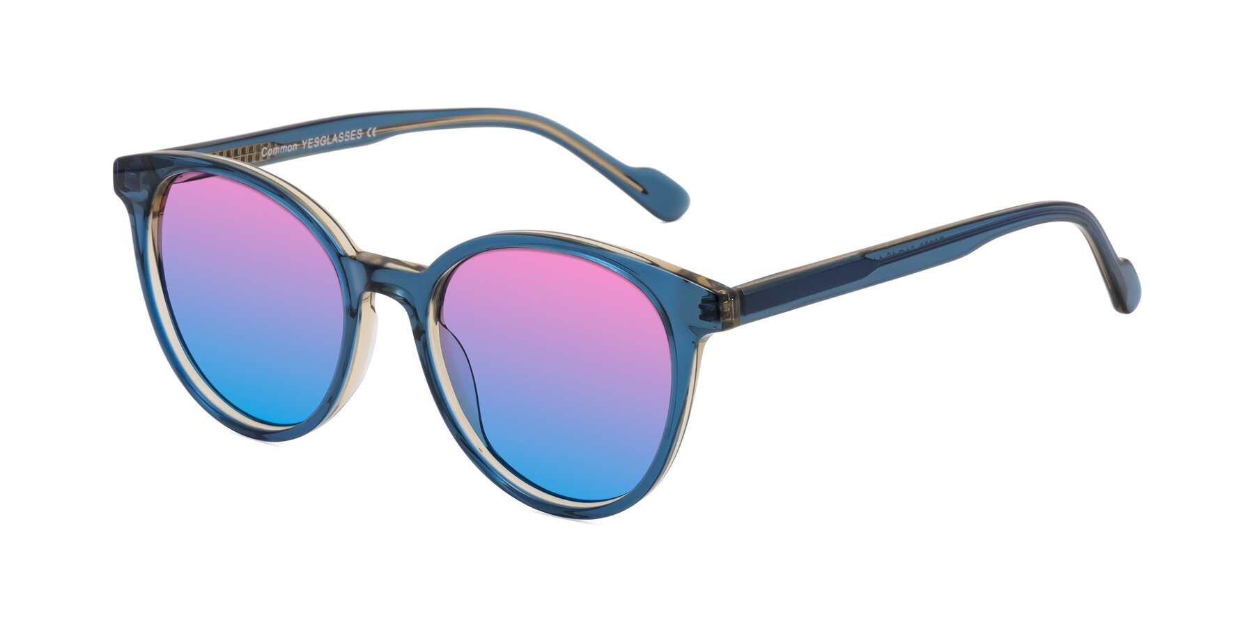 Angle of Common in Blue with Pink / Blue Gradient Lenses