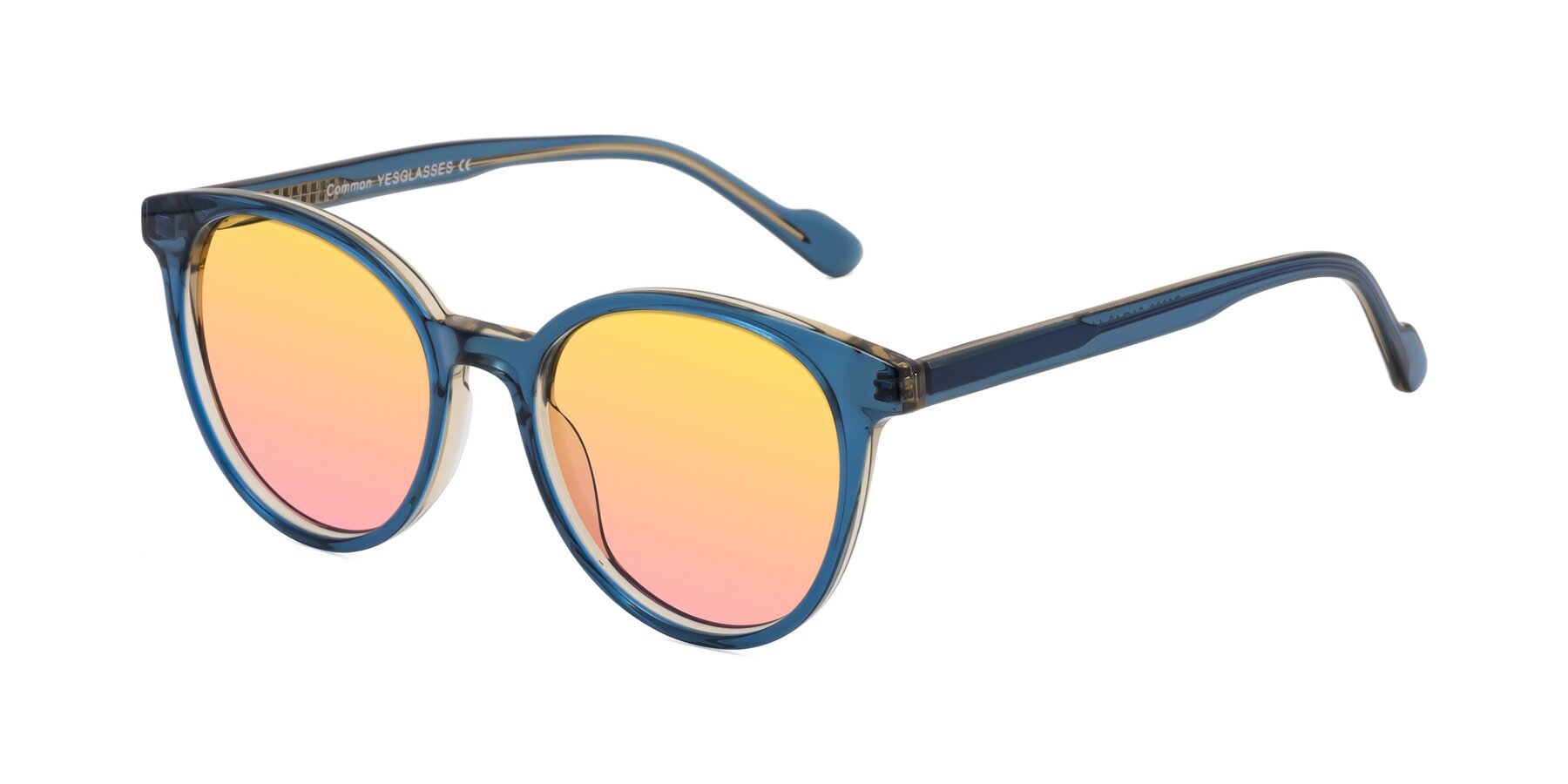 Angle of Common in Blue with Yellow / Pink Gradient Lenses