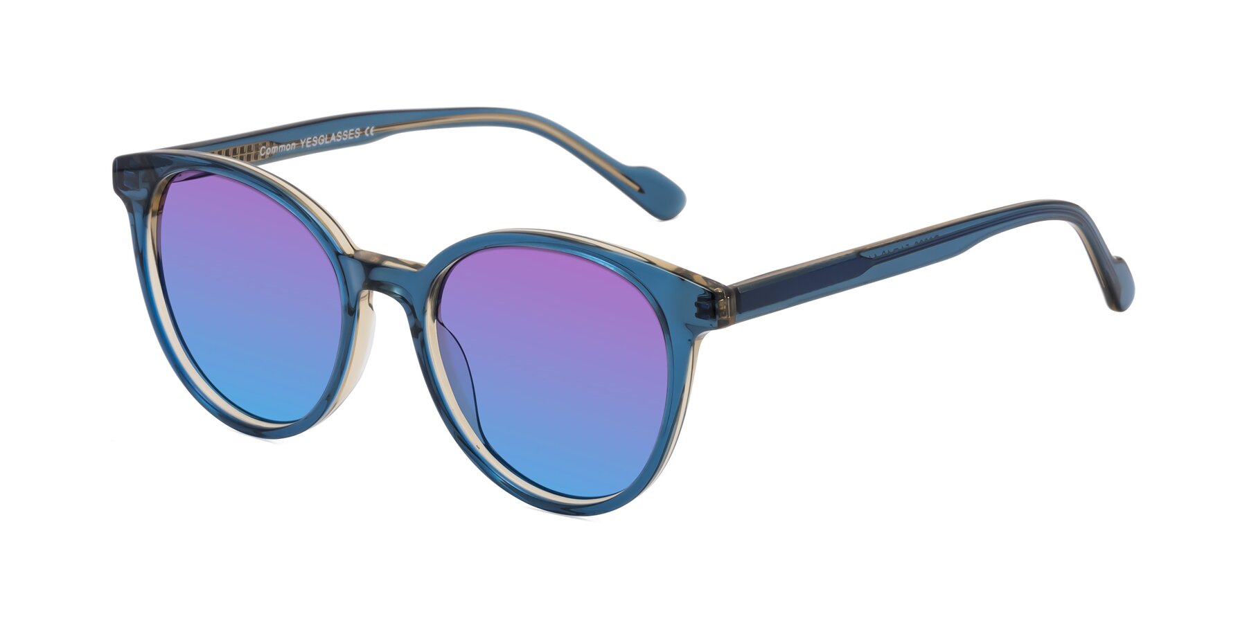 Angle of Common in Blue with Purple / Blue Gradient Lenses