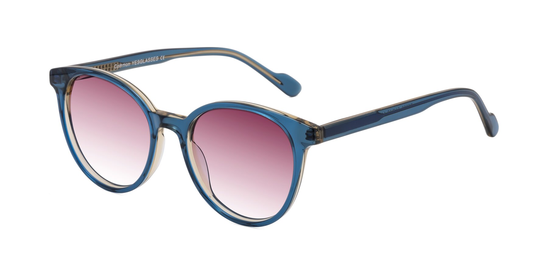 Angle of Common in Blue with Wine Gradient Lenses