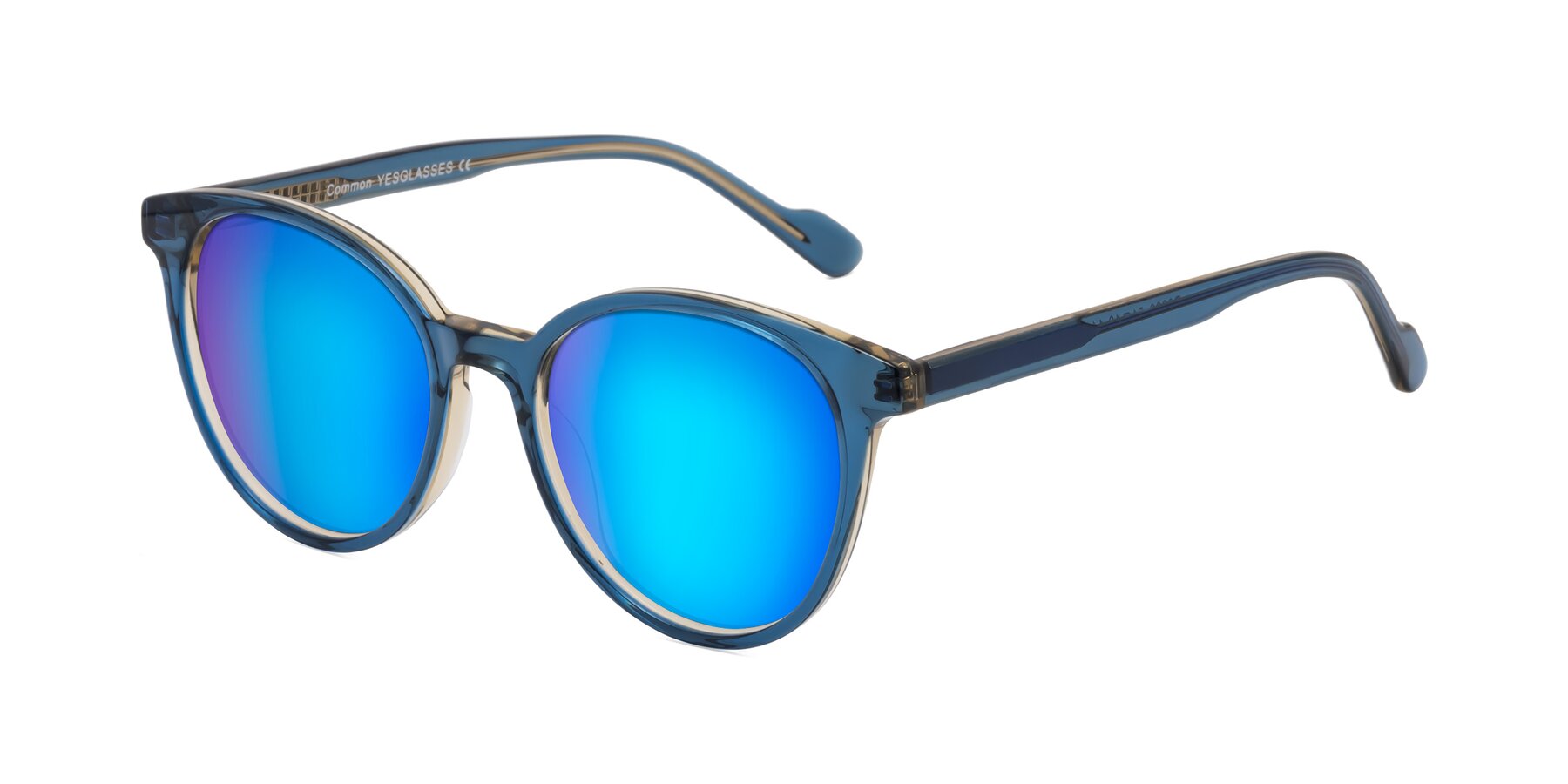 Angle of Common in Blue with Blue Mirrored Lenses