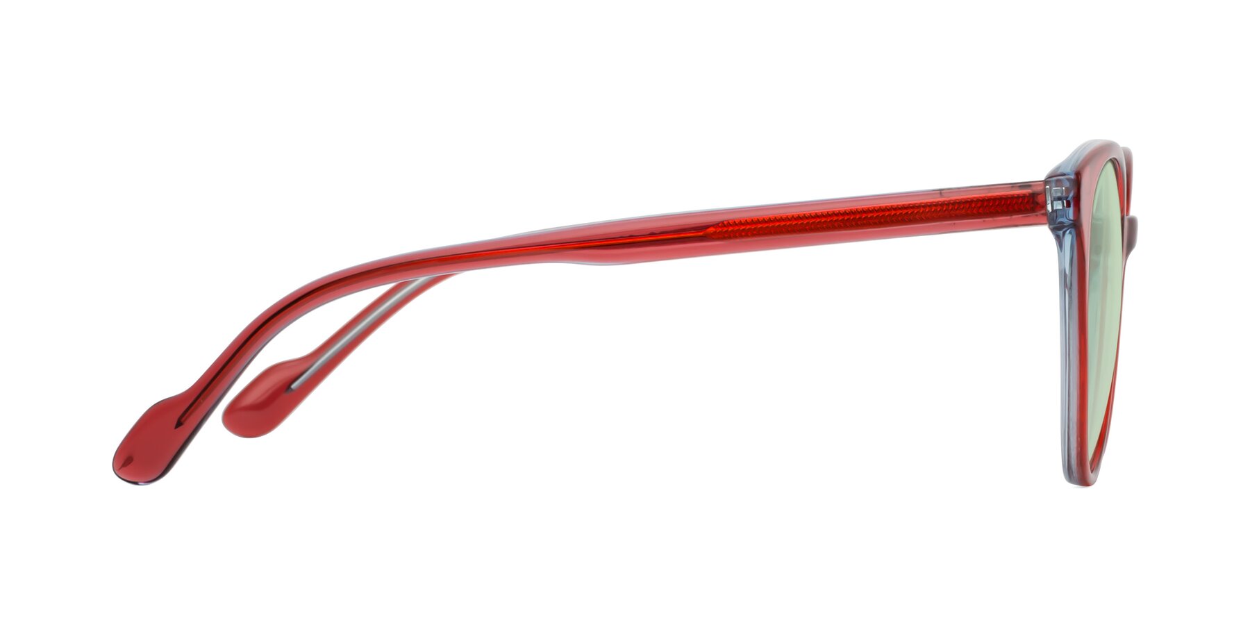 Side of Common in Red with Light Green Tinted Lenses