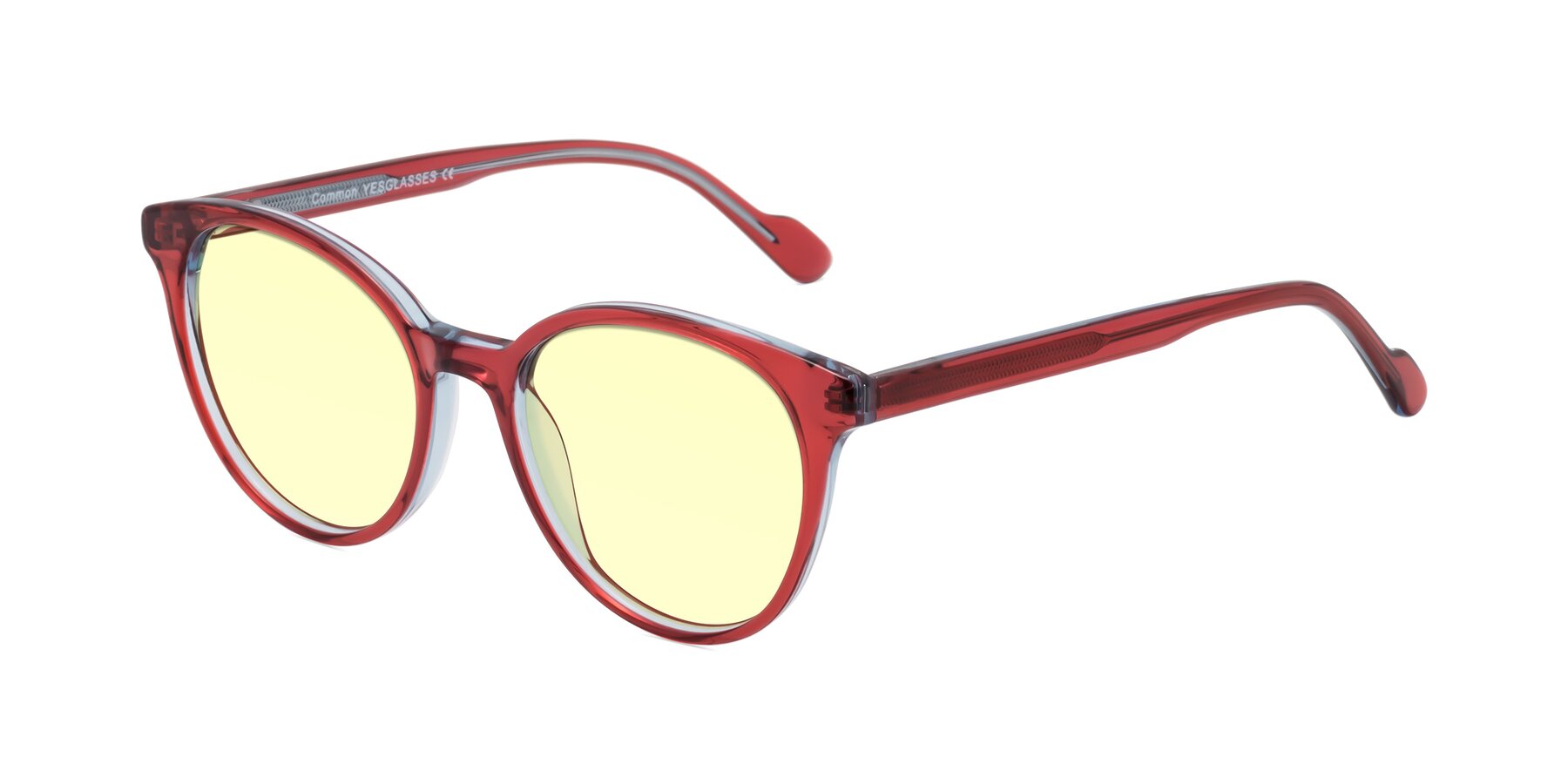 Angle of Common in Red with Light Yellow Tinted Lenses