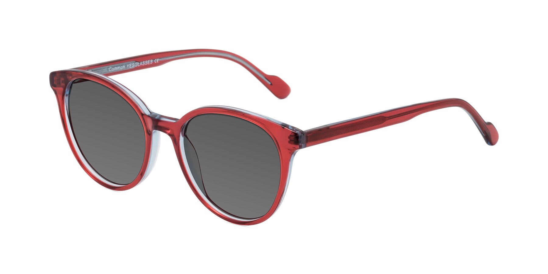 Angle of Common in Red with Medium Gray Tinted Lenses